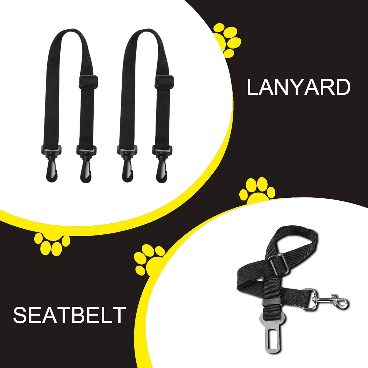 Femuar Dog Car Seat Cover, Waterproof Nonslip Pet Seat Cover for Back Seat with Storage Pockets Mesh Visual Window, Scratch Proof Pet Dog Seat Cover Hammock for Cars Trucks and SUVs, XL-Orange