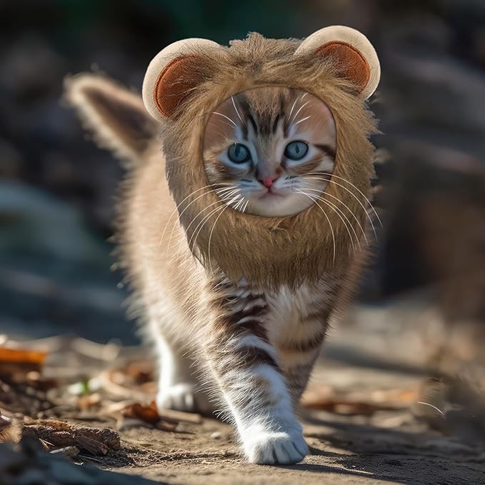 Weewooday 5 Pieces Cat Costume Halloween Bunny Hat Outfit with Ears Funny Cat Hat and Small Dogs Kitten Puppy Party Christmas Easter Costume Accessory Headwear(Chic Style)