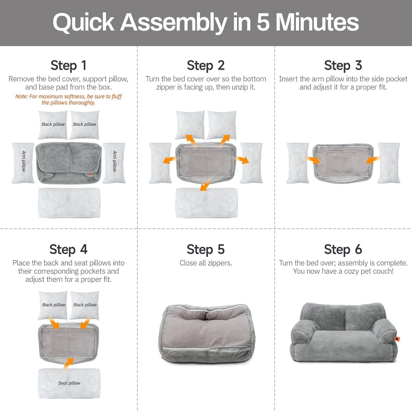 MEWOOFUN Cat Bed for Indoor Cats, Washable Dog Beds for Small Medium Dogs & Cats, Fluffy Cat Couch with Non-Slip Bottom (Green, 26.0" L X 19.0" W X 13.0" Th)