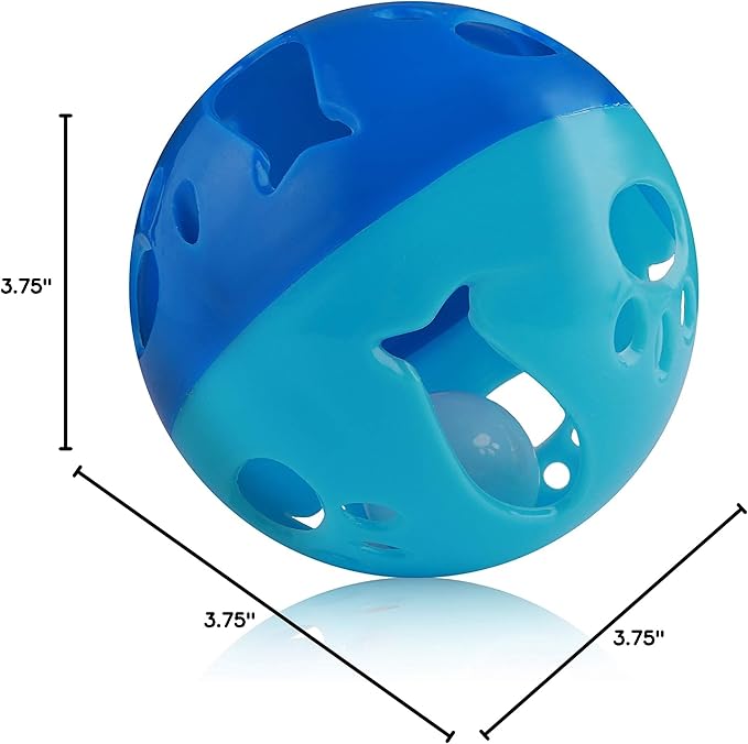 Pets First Large Size Cat Ball with Bell Toy for Cats Kittens and Other Animals - Hours of Play for Pets | Large Size for Extra Fun | Rings As It Moves