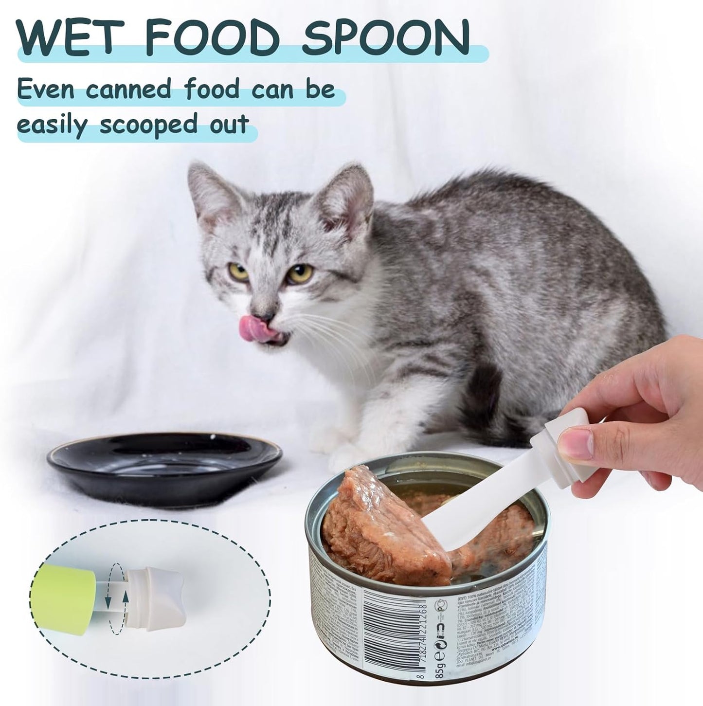 Dog Food Scoop 1 Cup, Pet Food Measuring Cups, Comfortable Long Handled Measuring Cup, for Dog, Cat & Rabbit Food-Grade Pet Food Feeding Scoop, Easily Clean Safe and Reliable (Greener)