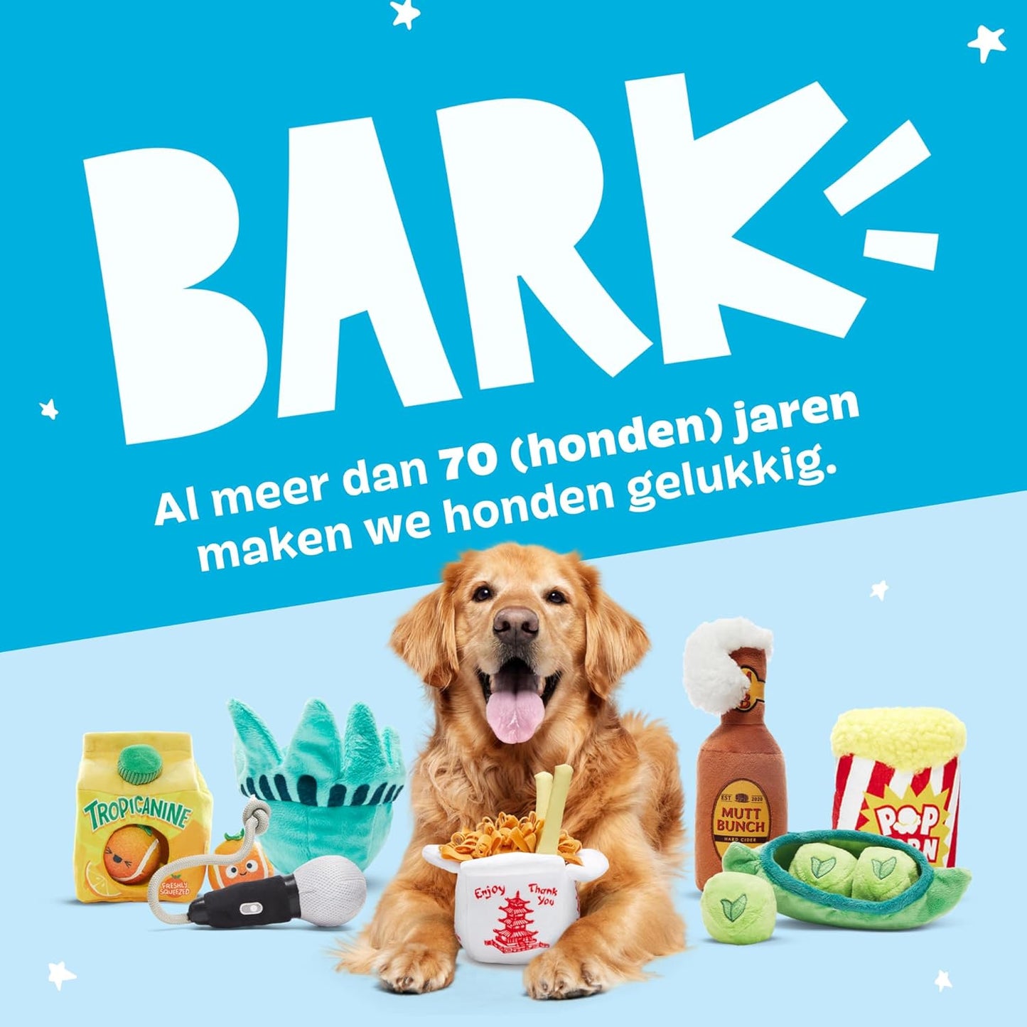 Barkbox Lady Liberty Ball Plush Dog Toy – 2-in-1 Squeaky and Crinkle Dog Toy with Plush Exterior and Textured Ball Core – Large Dog