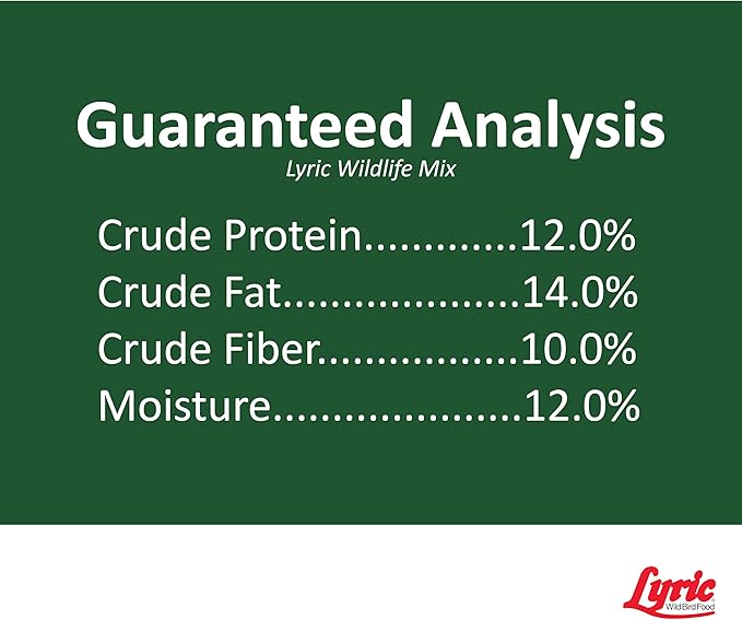 Lyric Wildlife Critter Food for Deer, Squirrels, Turkeys & Rabbits, Wild Bird Seed for Outside Feeders, 10 lb Bag