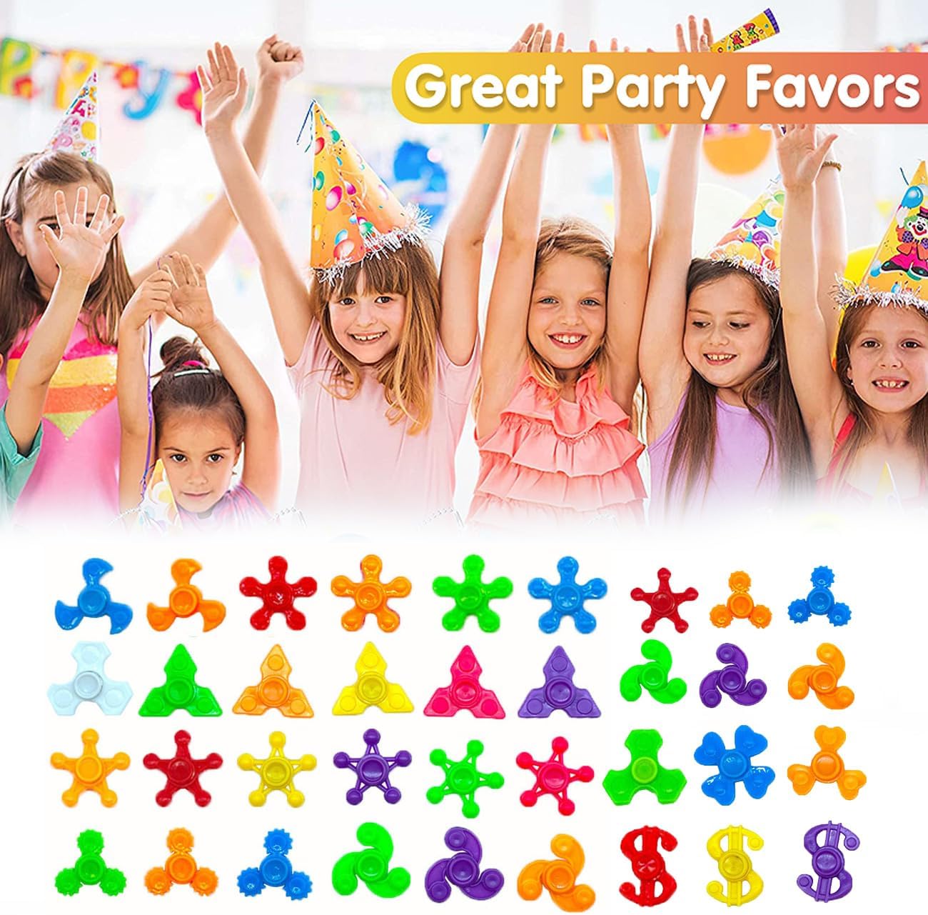 70 Pack Mini Fidget Spinner Toys,Stress Relief Sensory Toys,Birthday Gifts Party Favors for Kids Teens Adults,Christmas Goodie Bag Stuffers,Canival Treasure Box Toy for Classroom Prizes Supplies