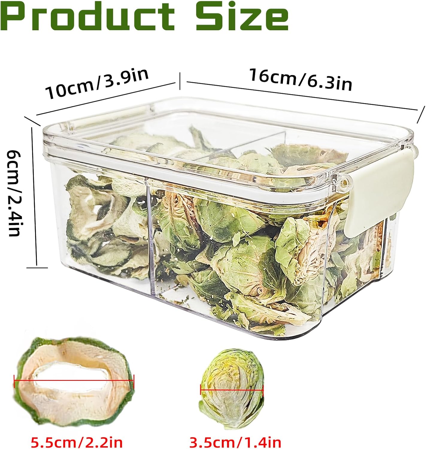 Hamiledyi Rabbit Treats Small Pets Chew Toys Bunnies Guinea Pigs Hamsters Chinchillas Rodents Dried Natural Mix Container Feeding Foraging Treats (9OZ)