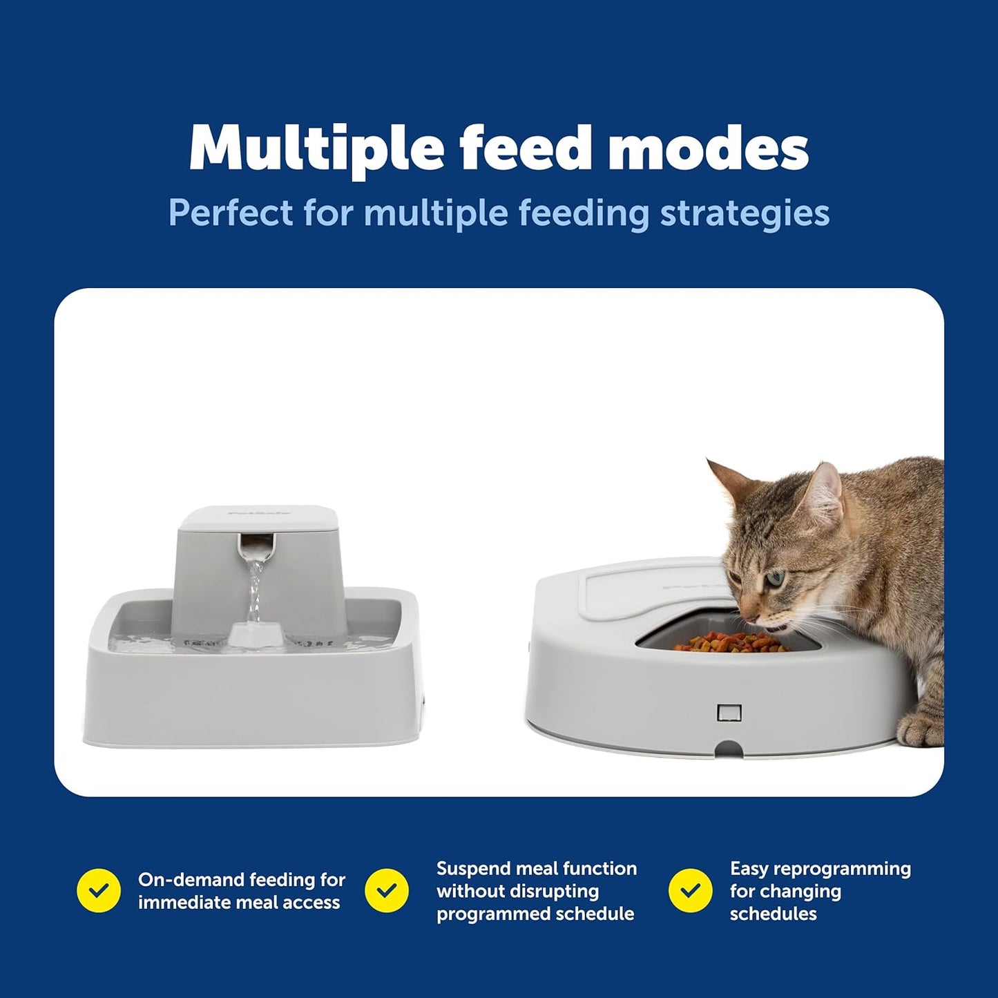 PetSafe Automatic Dog Feeder, 5 Meals, 40 oz Capacity, Plastic, for Dry Food, Multiple Pets