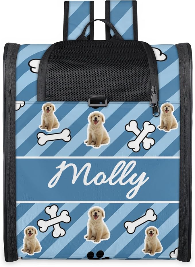 Cat Backpack Carrier-Customizable, Breathable Pet Carrier Backpack for Outdoor Travel/Vet Visits/Daily Use, Adjustable & Secure Design for Small Dogs and Cats Style12