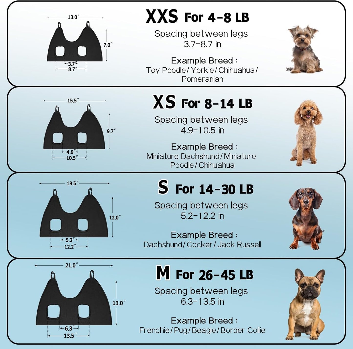 Supet Dog Grooming Hammock Harness for Dogs Cats, Relaxation Pet Nail Clipper Hammock, Restraint Dog & Small Animal Leashes Sling for Groomingk for Nail Trimming (Black, XS)