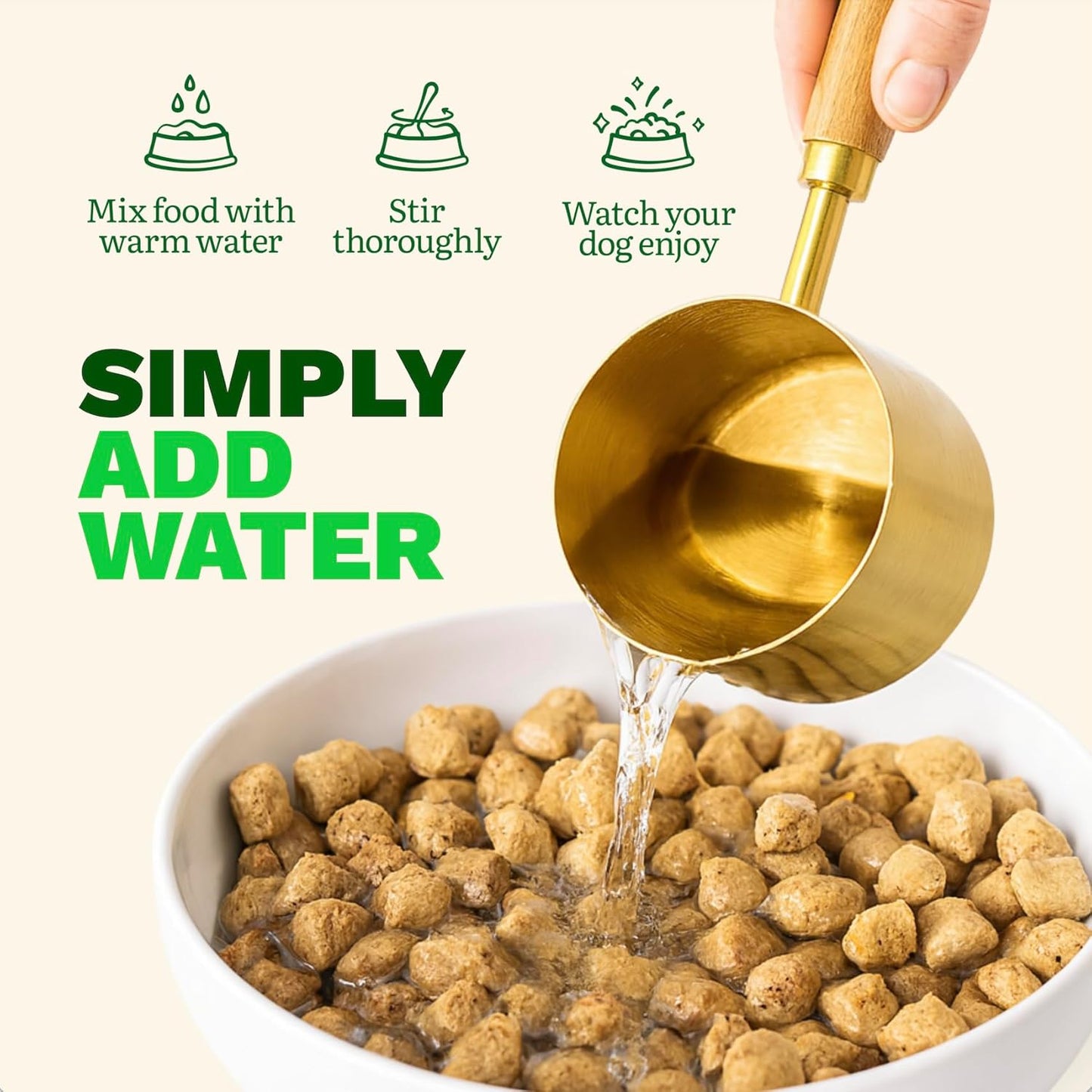 Get Joy Freeze Dried Raw Chicken Dog Food, High Protein Grain Free Meal, Topper & Treat, Gut Health Support with Probiotics, Small to Large Breed, 32oz Bag