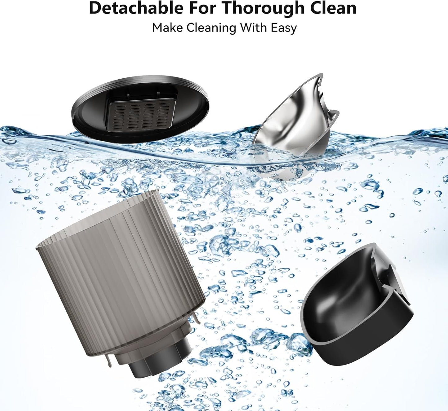 Automatic Cat Feeder: 4L Timed Cats Food Dispenser Programmable 1-6 Meal for Cat and Small Medium Dog- Auto Pet Feeder Easy to Set Up Dual Power Supply with Desiccant Bag| Detachable Washable