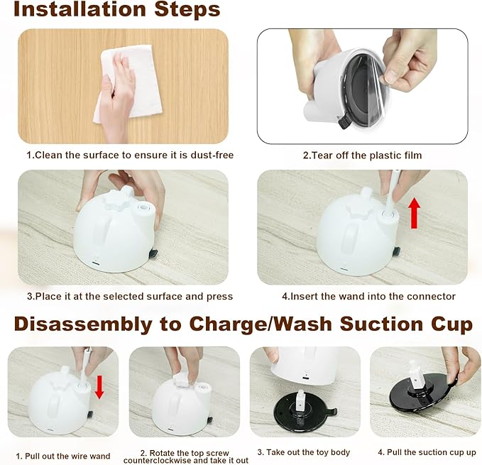 Cat Toys Feather Wand Enhanced Suction Cup Interactive Cat Toy Auto-Swing Cat Wand Toy with 3PCS Replacement Teaser Refills with Bell Bird/Ribbon/Worm