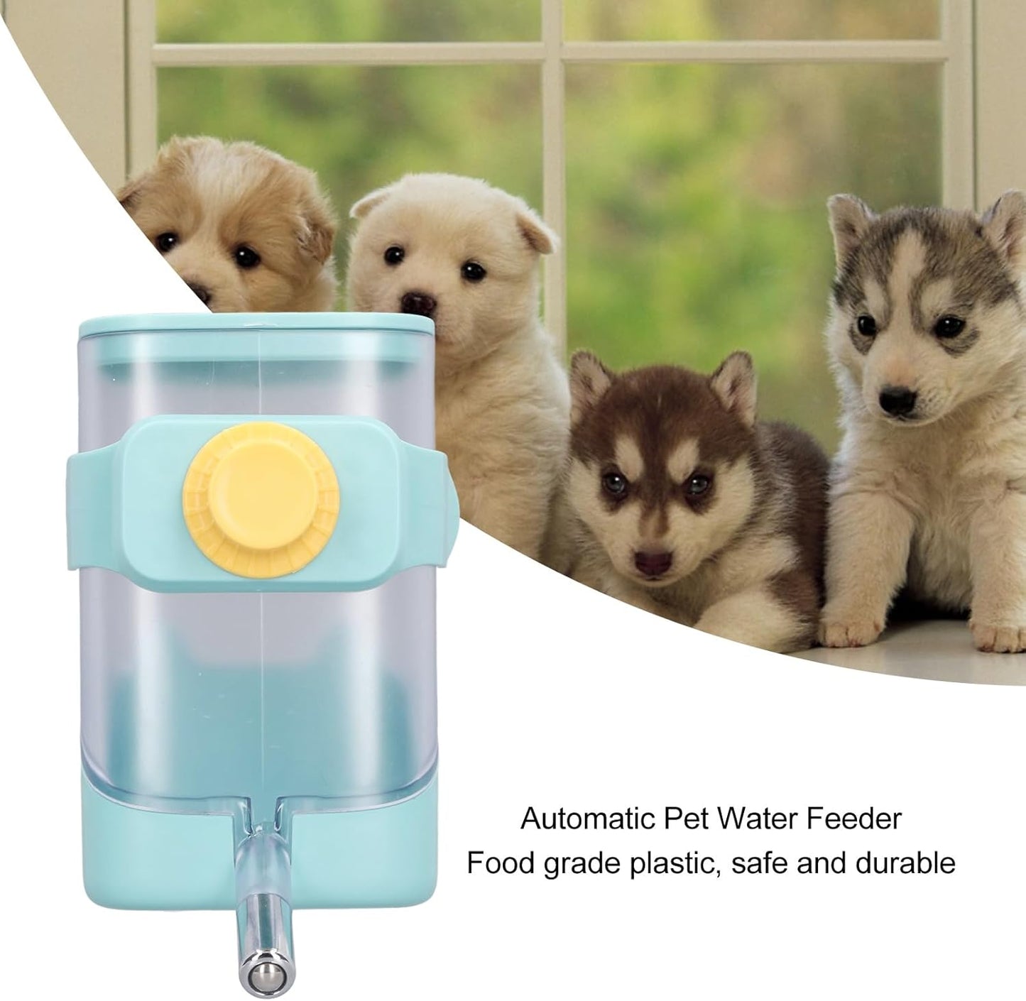 Rabbit Water Dispenser, Rabbit Water Bottle, Pet Feeders for Ferret Guinea Pig Rat Cat Puppy