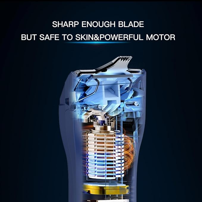 Dog Grooming Cilppers,Handy & Powerful Pet Electric Hair Trimmer Kits Waterproof Cordless Rechargeable Grooming Shavers for Small Dogs and Cats