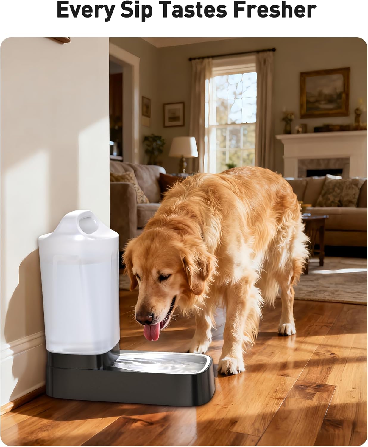 4 Pack Replacement Filters for D2416B Automatic Dog Water Bowl Dispenser – Compatible with 2.4 Gallon Gravity Pet Water Dispenser Activated Carbon & Ion Exchange Resin for Clean Drinking