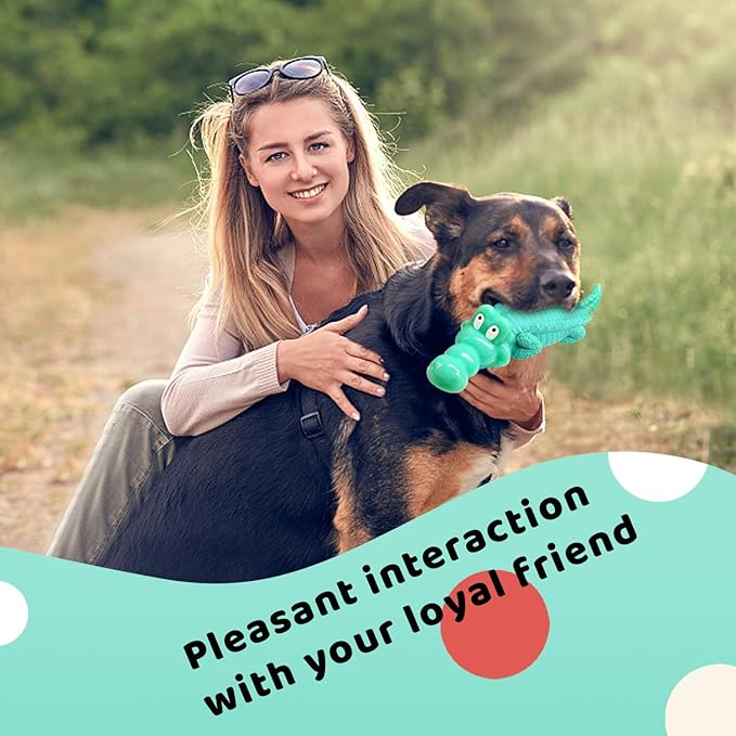 Large Dog Chew Toys for Aggressive Chewers: Almost Indestructible Dog Toy to Keep Them Busy & Reduce Boredom-Gift Toys for Small Medium, Large Breed