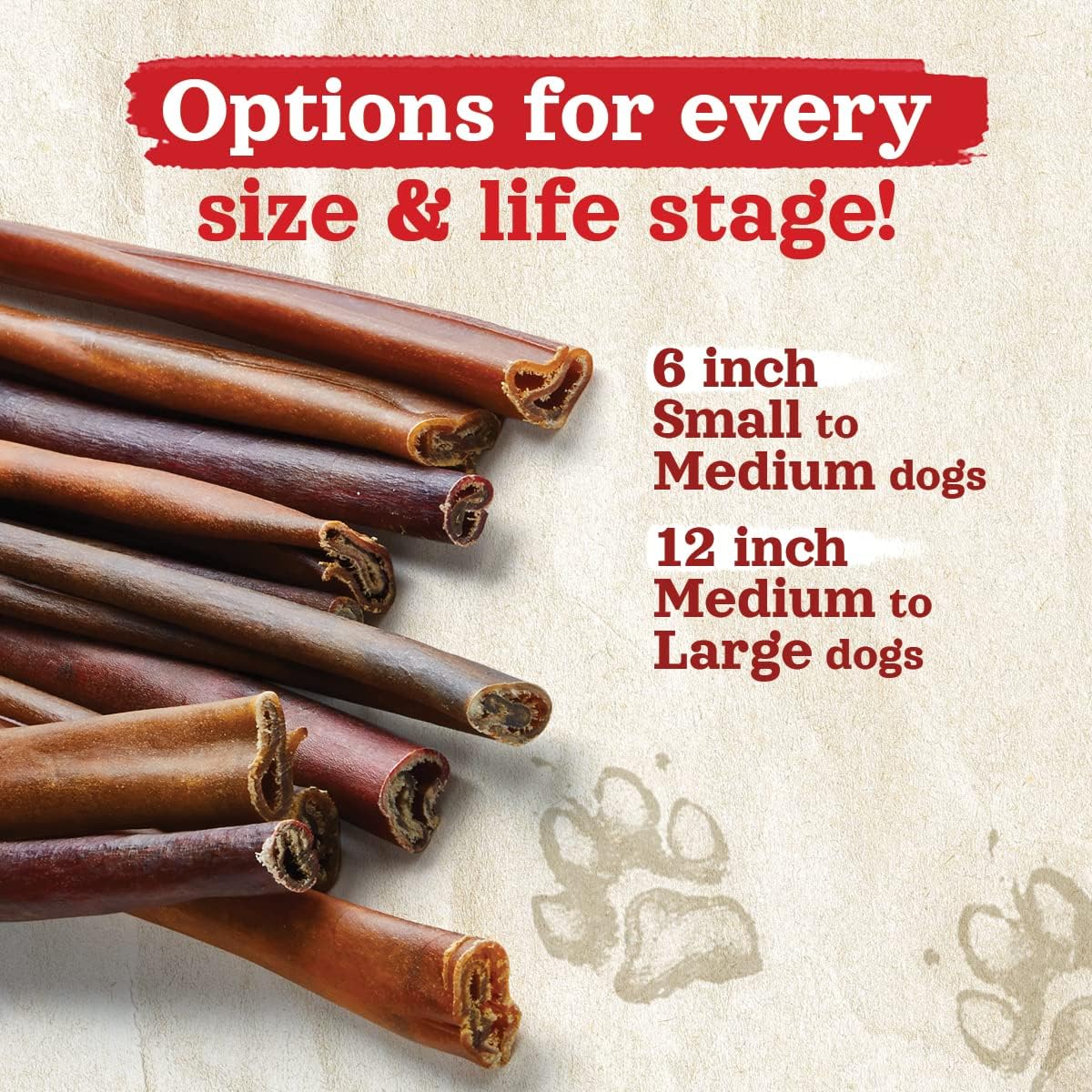 Natural Farm Collagen Dog Chews (3-5โ, 10 Units), Odor-Free Long Lasting Bully Sticks & Rawhide Alternative Dog Treats, 95% Collagen Low Fat, High Protein โ Small & Medium Dogs