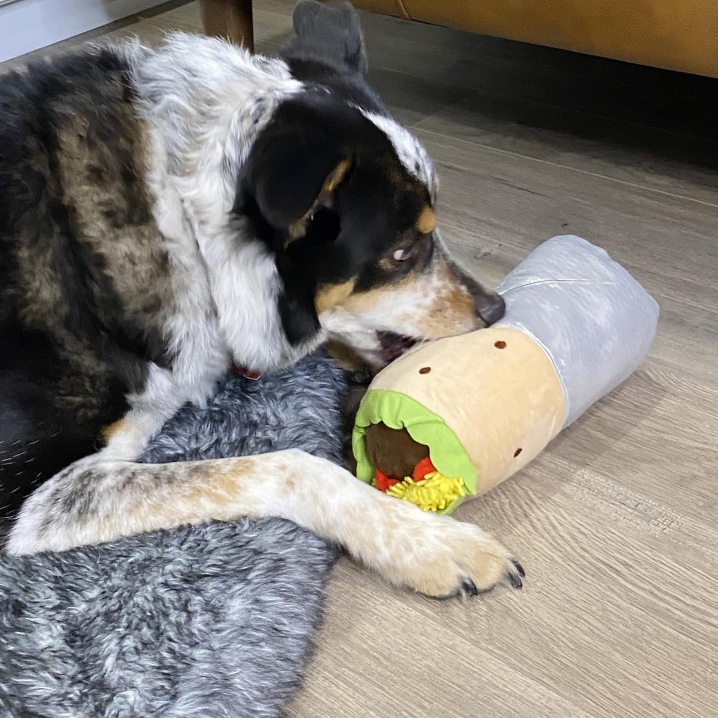 Prime Pets Plush Dog Toys Set, 3 Pack, Crinkle Squeaky Dog Toys, Food Shaped Pet Toy for Small Medium Large Dogs, Stuffed Puppy Chew Toy