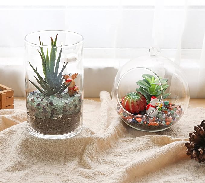 T4U Crystal Chips Stone Crushed Quartz Glass 0.5LB - Fluorite Tumbled Gravel Small Decorative Pebbles Bulk, Mini Polished Rocks Pieces for Crafts, Vases Filler, Succulent Plants, Aquarium Gravel Rocks