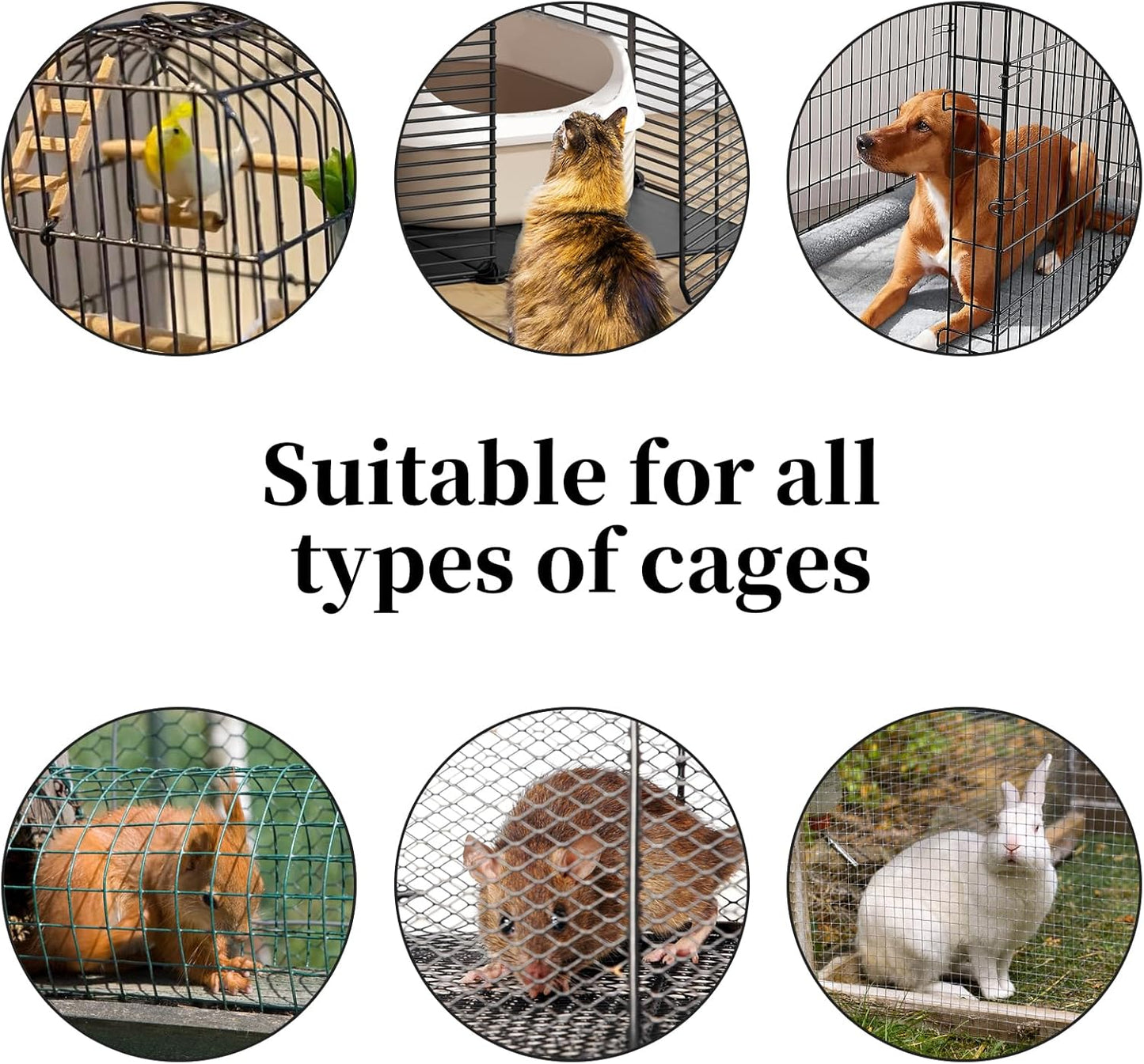 Plus tard 6 Pcs Bird Cage Cleaner Kit, Poop Off Bird Poop Remover, Bird Cage Cleaner Accessories, Complete Cleaning Solution for Birds and Small Pets