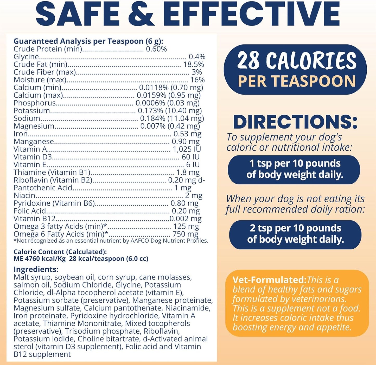 Under the Weather Pet Electrolytes Ready Cal Plus Gel for Dogs | Vet-Formulated High-Calorie Supplement for Dog & Puppy | Provides Essential Calories & Promotes Weight Gain | 3.5 Oz Tube Pack