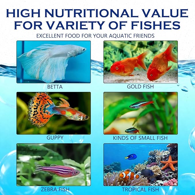 Freeze Dried Brine Shrimp Cubes– 100% Natural High‑Protein Fish Food for Tropical, Marine & Freshwater Aquarium, Turtles, Pond Fish, Koi, Discus, Angelfish, Tetras - Floating Shrimp Cubes, 4.5 oz