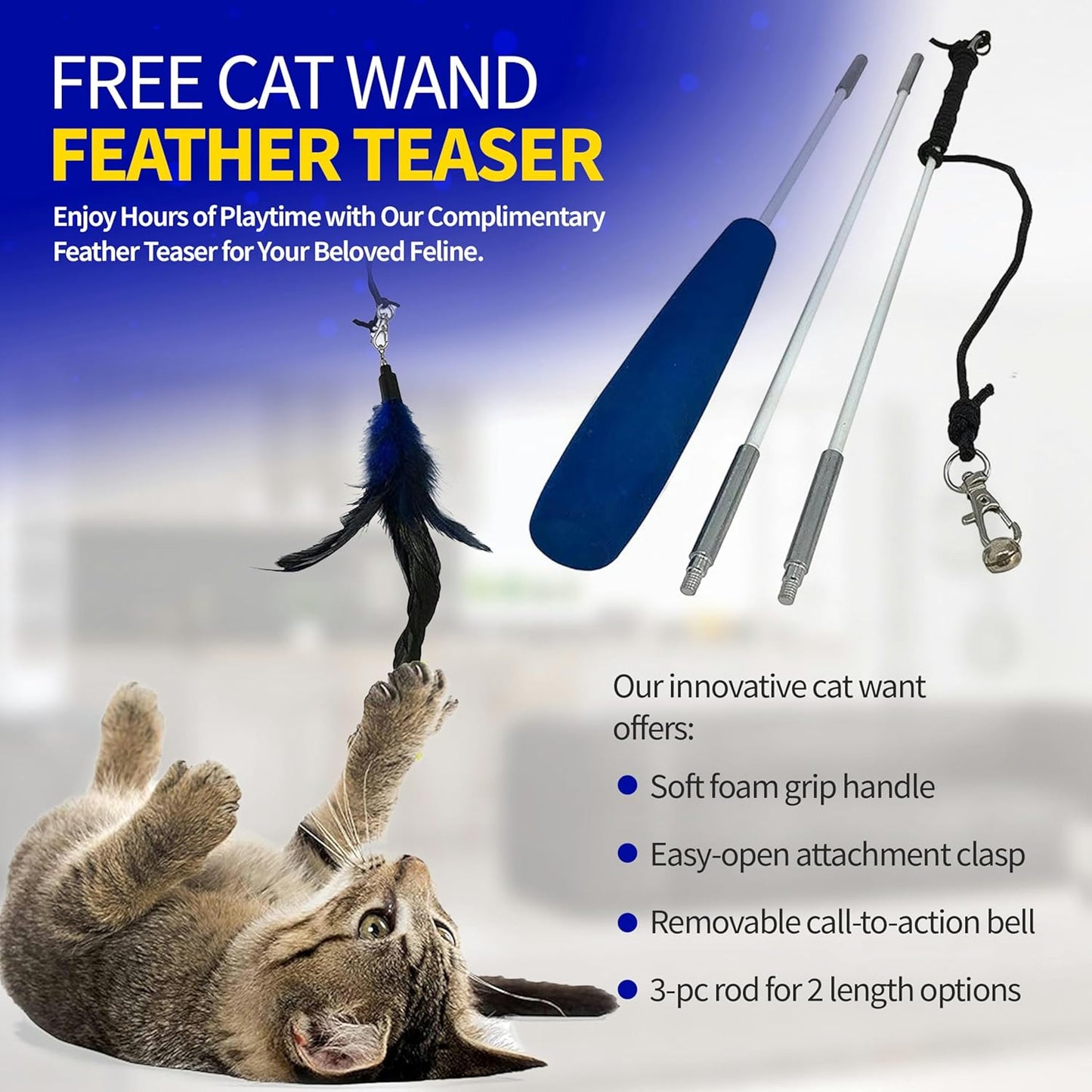 Pet Fit For Life Extra Large Cat Carrier for Travel - Foldable & Portable Collapsible Kennel with Litter Box, Feather Toy & Water/Food Bowl - Ideal for Cars, Long Trips & Indoor Cats - Black Checkers