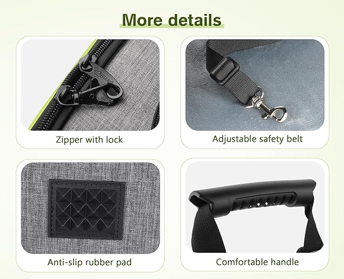 Pecute Pet Carrier Backpack, Cat Backpack Carrier, Expandable with Breathable Mesh for Small Dogs Cats Puppies, Dog Backpack Carrier for Hiking Travel Camping Outdoor, Hold Pets Up to 18 Lbs