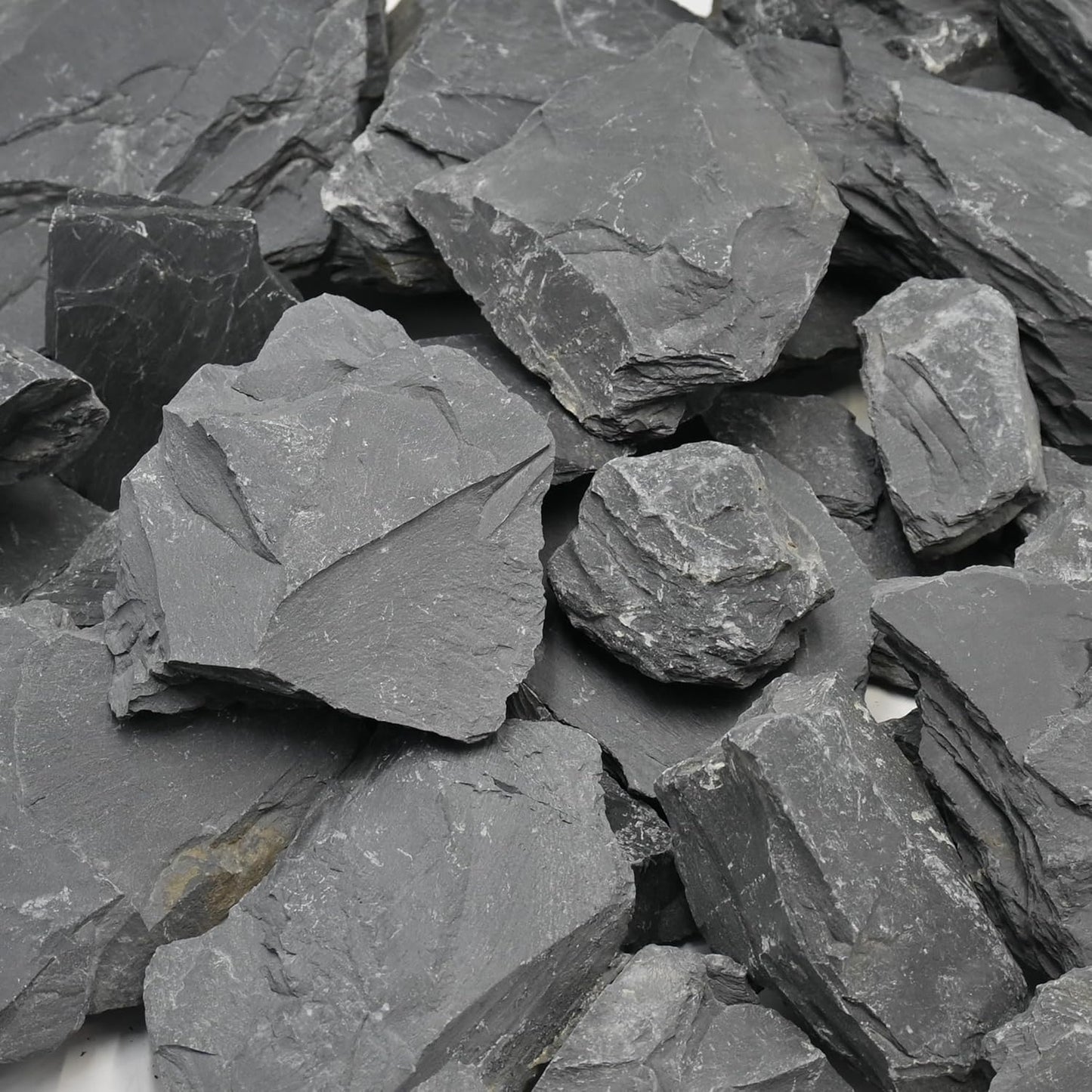 Aquarium Rocks 10lb Natural Slate Rock for Aquarium Landscaping for Terrariums, Reptile Habitats & Creative Aquascaping-3 to 8 Inches