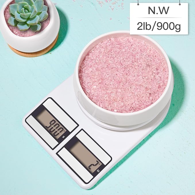 T4U Tumbled Chips Stones Crushed Crystal Quartz 2 LB, Irregular Shaped Gravel Pebble Healing Stone, DIY Smoothed Rock for Potted Plant,Resin Art,Vase Fillers Aquarium Gravel Rocks (Light Rose)