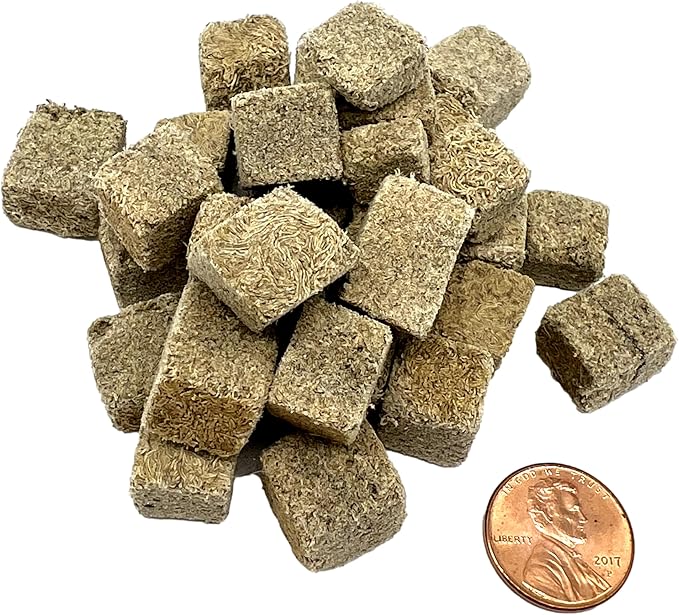 Freeze Dried Tubifex Cubes 3 oz, Fish Food for Freshwater and Marine Aquarium Fish