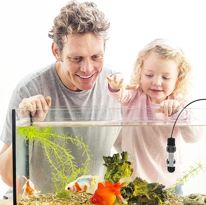 hygger Small Aquarium Betta Heater, Submersible Fish Tank Heater 10W/25W/50W/100W with LED Digital Display, Suitable for Marine Saltwater and Freshwater up to 5/10/16/26 Gallon