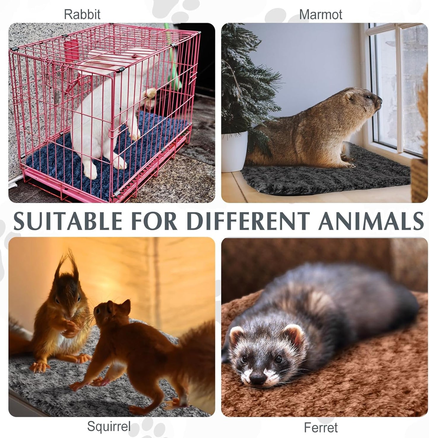 4 Pack Self Warming Cat Pads Self Heating Cat Mat Washable Homeless Dogs Thermal Pads Kennel Pad Reflects Body Heat Warm Crate Bed Mat for Indoor Outdoor Pet(Mixed Colors,16 x 20 Inch)