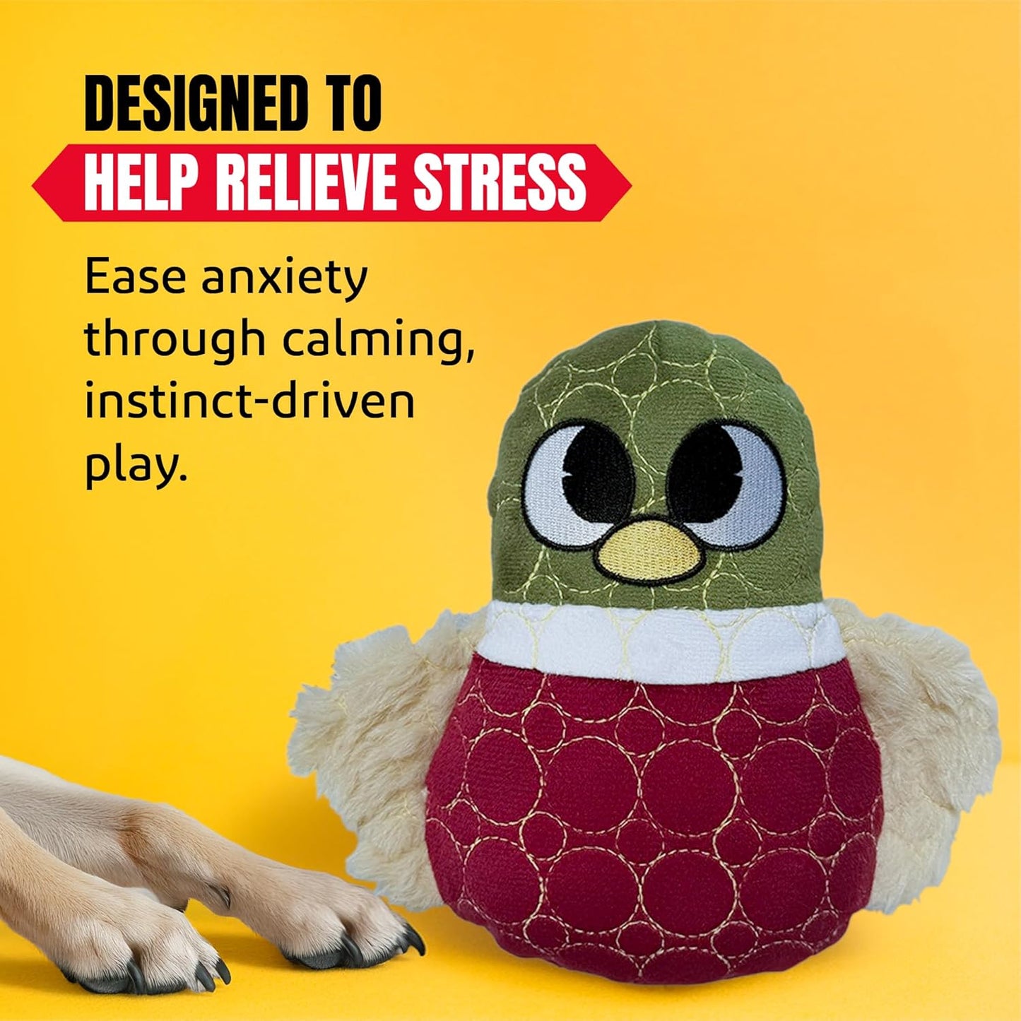 Bite Force -Durable & Strong Dog Toy Beak with Squeaker, Kevlar-Reinforced for Aggressive Chewers for Small Medium Large Dogs - Dark reg.