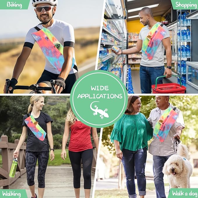 Bearded Dragon Leash and Harness Set, Adjustable Bearded Dragon Carrier Sling Leash and Carrier, Lizard Reptile Small Pet Training Leashes and Beardie Snuggle Sling Bag for Outdoor Travel (Rainbow)