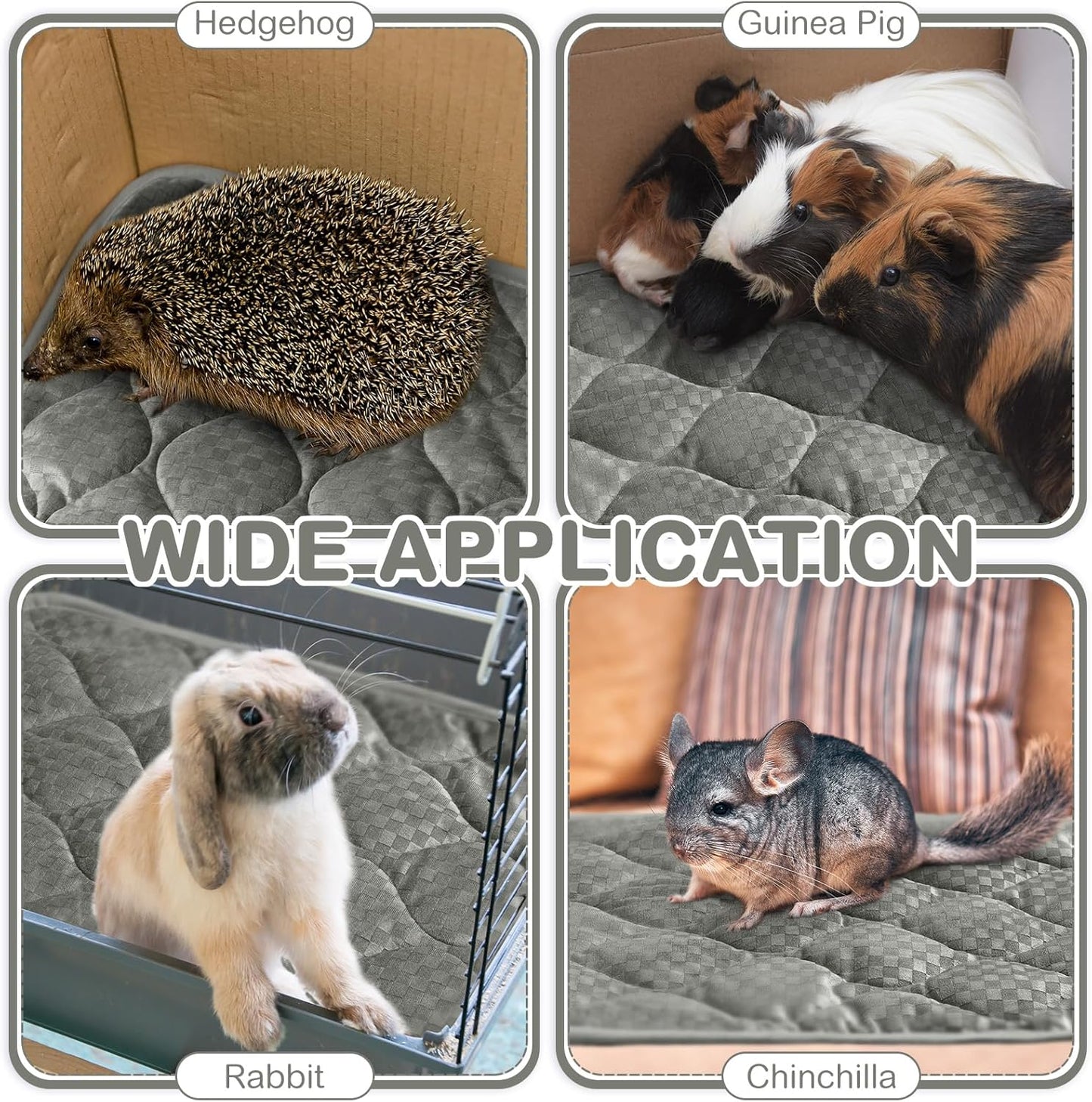 4 Pack Self Warming Cat Mat Self Heating Cat Pad Warm Thermal Pet Bed Washable Dog Crate Pad Body Heat Dog Bed Mat Blanket Non Slip Bottom for Outdoor Indoor Pets