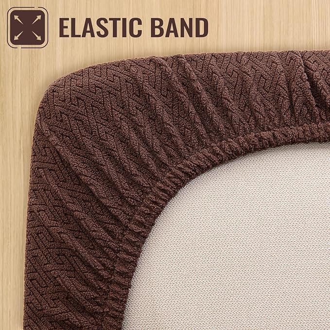 Nanbowang Waterproof Dog Bed Replacement, Washable Pet Pillow Cover Quilted, Lovely Puppy Bed for Dog/Cat 32x40 Brown