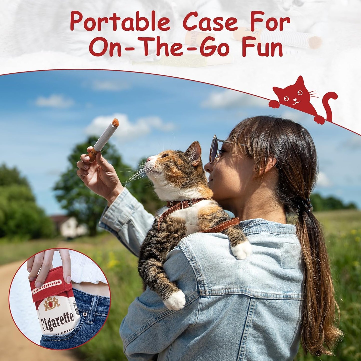 Nocciola 3 Pack Catnip Toys for Cats, Funny Cat Toys Filled with 100% Pure Organic Catnip, Safe Kitten Teething Chew and Kicker Toys, Stress Relieving Fun for Indoor Cats