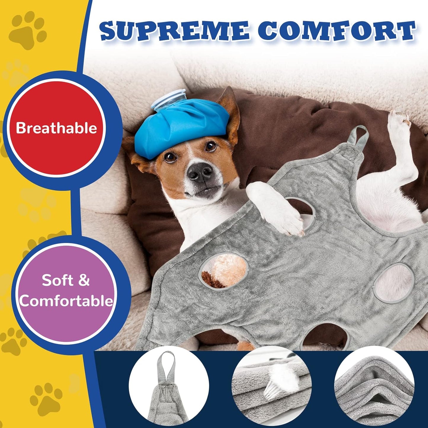 Dog Grooming Kit - Hammock, Harness, Nail Clipper for Cats and Dogs, Claw Care (S)