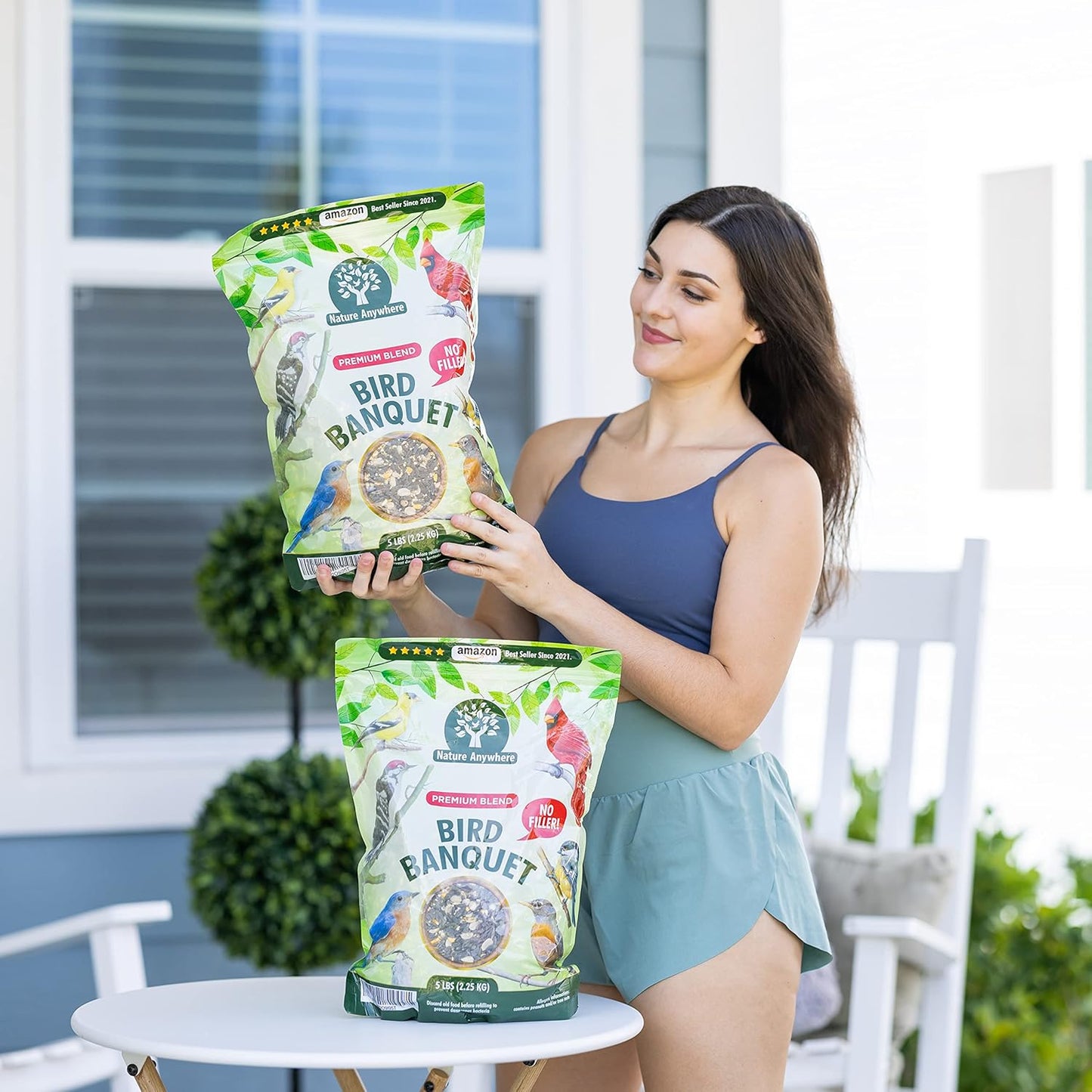 Nature Anywhere Wild Bird Seed for Outside Feeders - No Fillers - Made in USA - Wild Bird Food