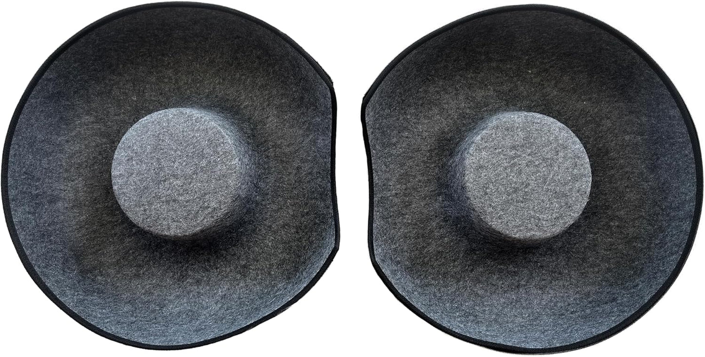 Travel Cat Tunnel Bed Cave - 21 Inch Large Premium Grey Round Donut Cat Cave for Indoor Cats, Kitten - Detachable Cat Hideaway Cat Bed with Tunnel for Playing, Scratching, Sleeping