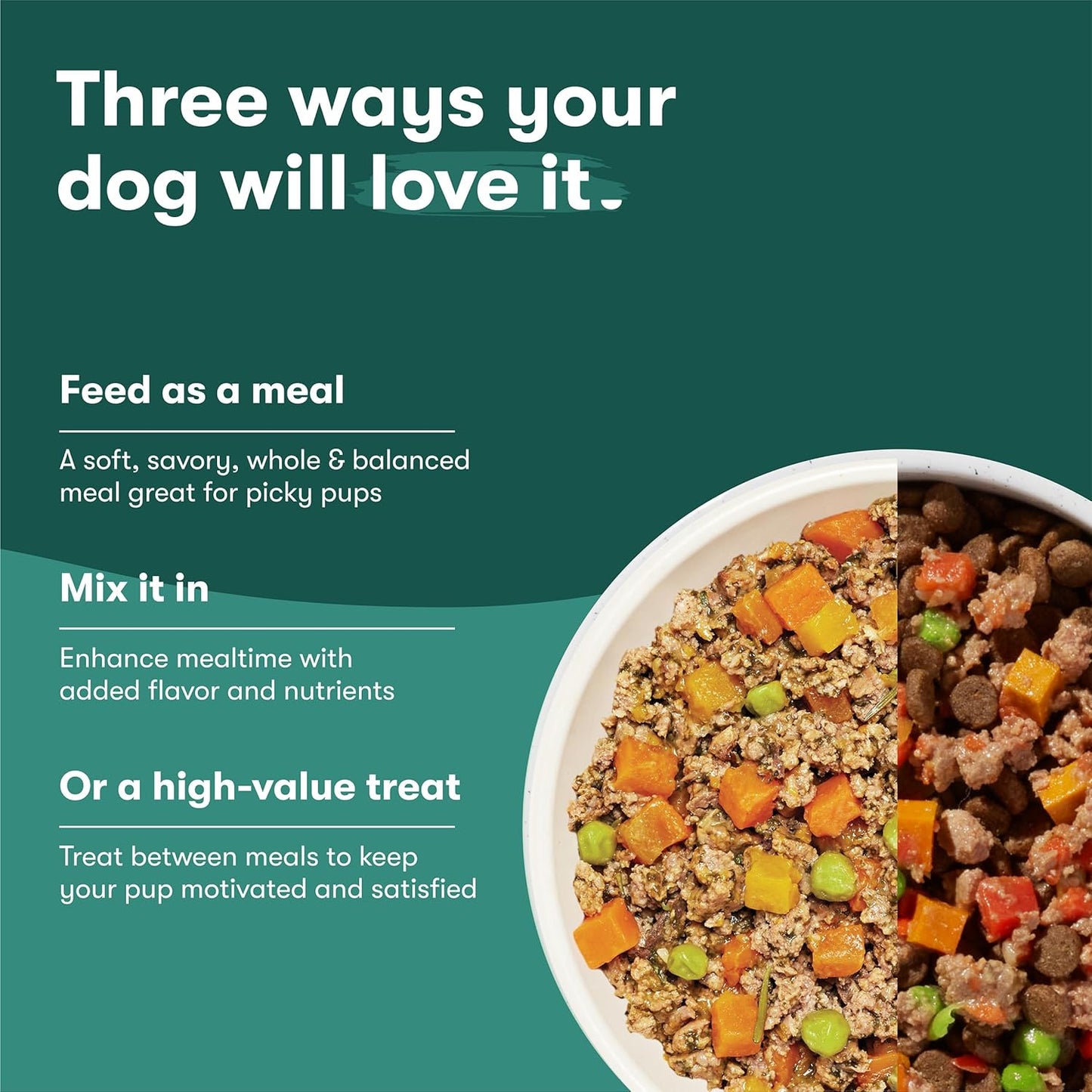 Jinx Salmon Grain Free Wet Dog Food Toppers, Meal or Mix with Dry Dog Food, Made with Real Salmon & Chicken, Bone Broth, No Fillers, Puppy, Adult, Senior, 9oz, 6 Pack