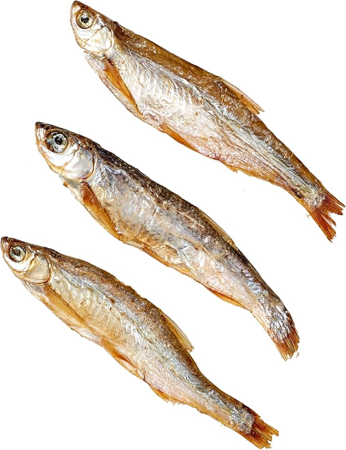 Dried Freshwater Fish, 1 Lbs Resealable Bag - Natural High-Protein Food for Turtles, Reptiles, Large Tropical Fish, Cats, Small Pets and Chicken - Crude Protein 30% Min