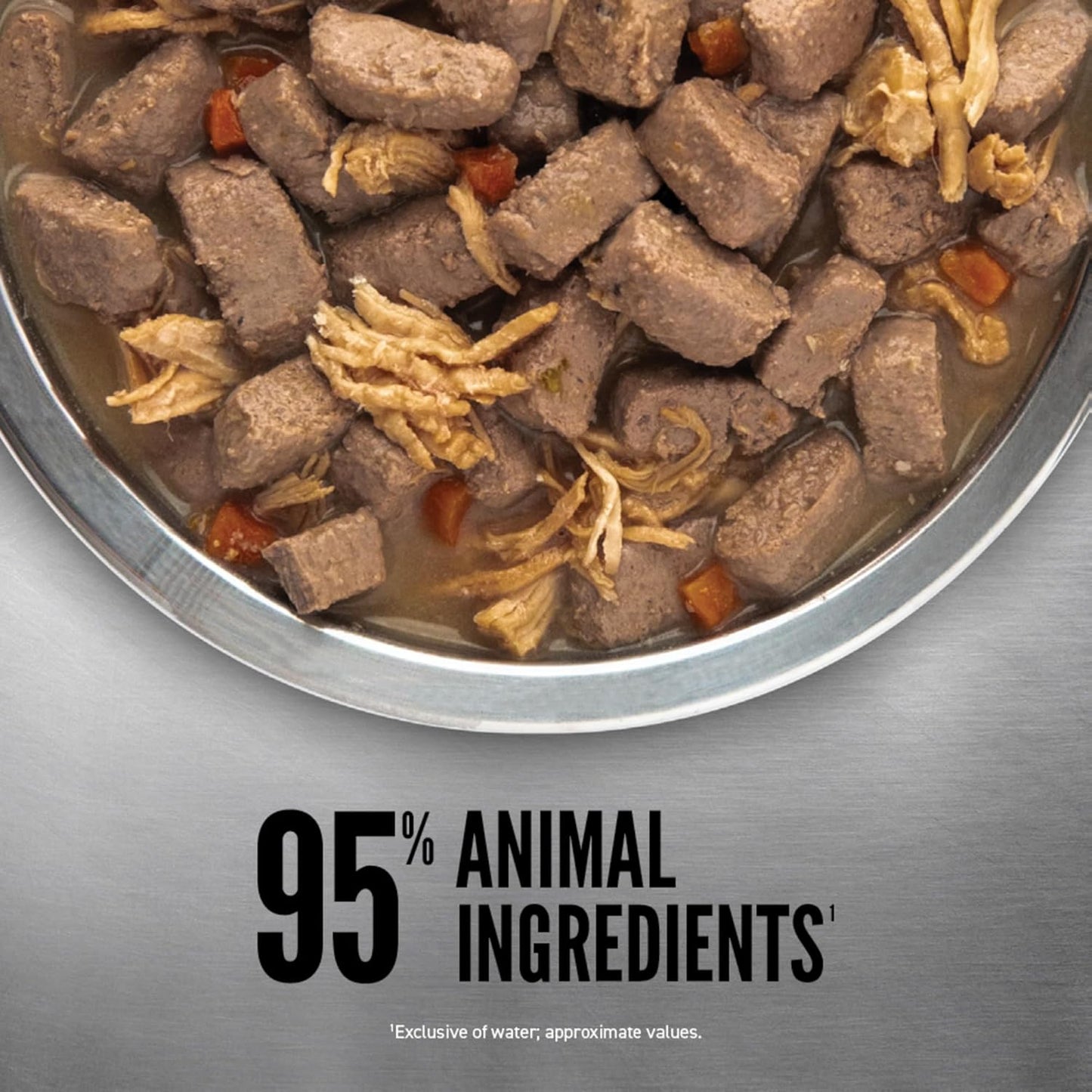 ORIJEN Real Meat Shreds, Grain-Free, Chicken Recipe Stew, Premium Wet Dog Food