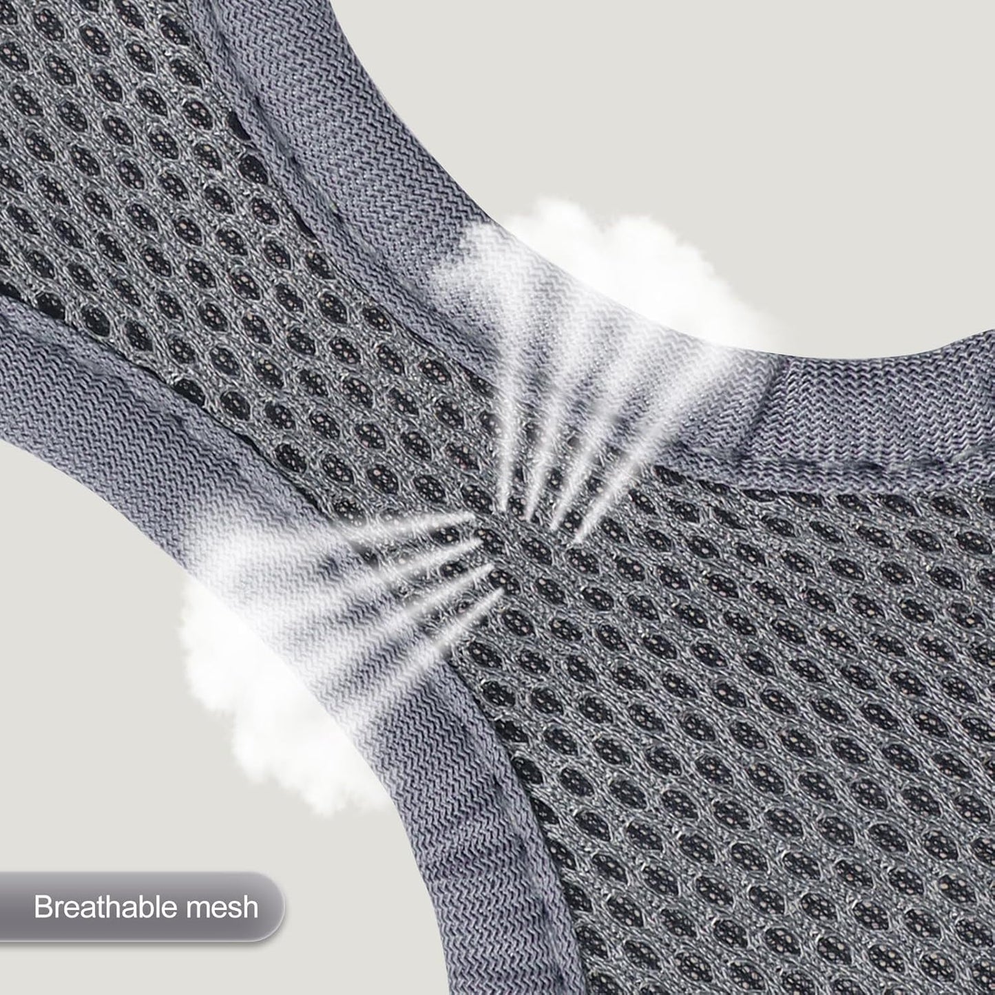 YIMEIS Dog Harness and Leash Set, No Pull Soft Mesh Pet Harness, Reflective Adjustable Puppy Vest for Small Medium Large Dogs, Cats (Gray, Small (Pack of 1)