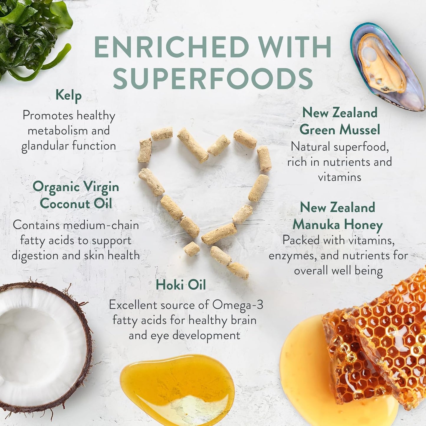 The New Zealand Natural Pet Food Co Meow e - Chicken & King Salmon Recipe, Dry Cat Food Use as a Complete Diet, Topper, Mixer, or as Cat Training Treats, All Life Stages, 3.5 oz