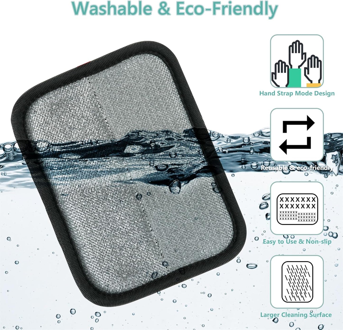 Pet Hair Removal Glove - Reusable Electrostatic Dog/Cat Hair Remover Mitt & Pet Grooming Gloves for Couch, Carpet, Furniture - Upgraded Electrostatic Dog Hair Glove Tool (1 PC)