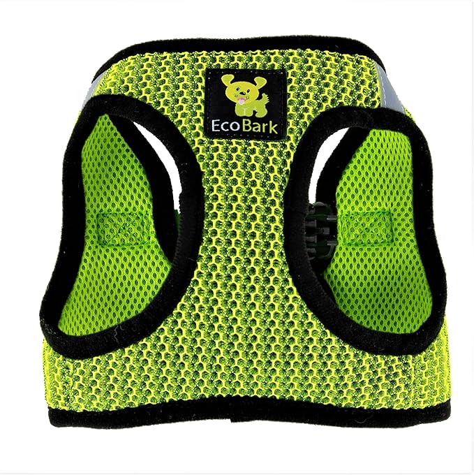 EcoBark Step in Dog Harness Reflective Soft Ultra Padded Mesh Dog Harnesses for XXS, XS, Small, and Medium Dogs Eco-Friendly Comfort Secure Halter No Pull Adjustable Pet Vest