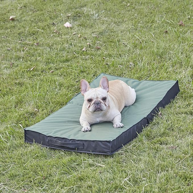 Outdoor Dog Bed - Waterproof, Portable, Foldable, Cooling, Orthopedic for Large Dogs - 35" All Weather