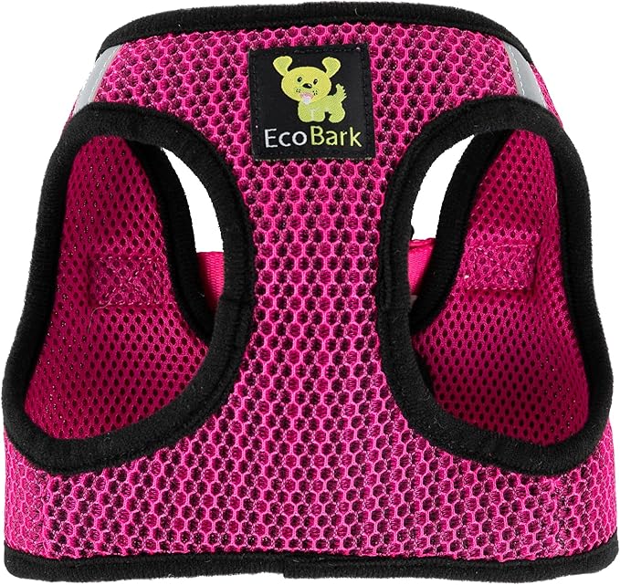 EcoBark Step in Dog Harness Reflective Soft Ultra Padded Mesh Dog Harnesses for XXS, XS, Small, and Medium Dogs Eco-Friendly Comfort Secure Halter No Pull Adjustable Pet Vest