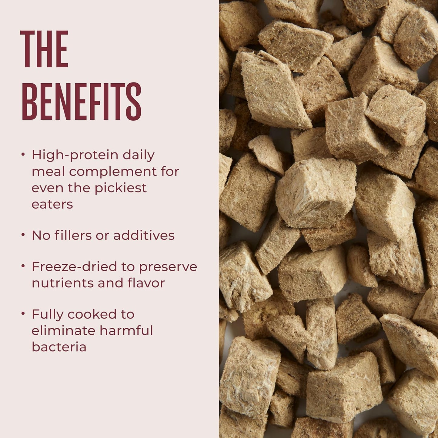 WagWell Beef Liver Freeze-Dried Topper - Grain Free, High Protein Daily Meal Complement for Dogs Made in The USA - Human Grade, Minimally Processed